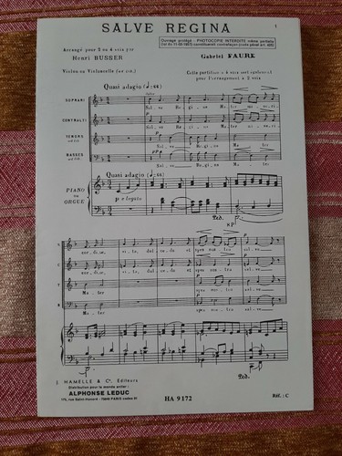 Partition chant choeur - , "salve