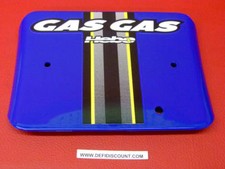 Plaque support numéro bleu