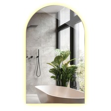Miroir LED Loft Salle De Bain Chambre Style Scandinave Rectangulaire 50x90 cm