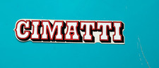 Vintage Rare AUTOCOLLANT CIMATTI MOTO Cyclomoteur 1960 ITALIE Blanc