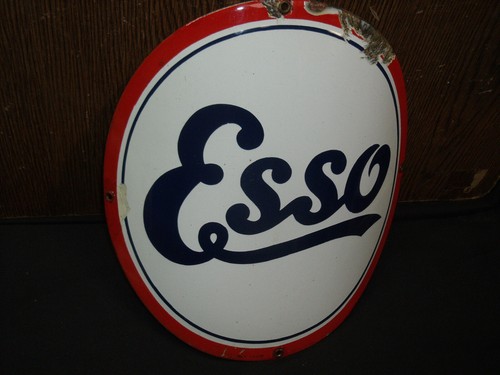Rarissime plaque emaillee esso - rarissime,