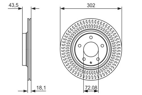 Disque frein ventilé 0 - frein,