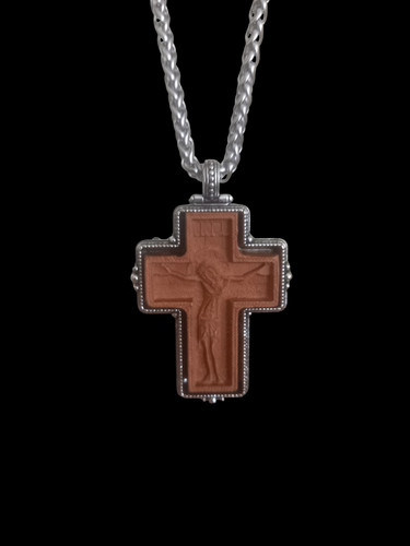 Collier chaîne crucifix