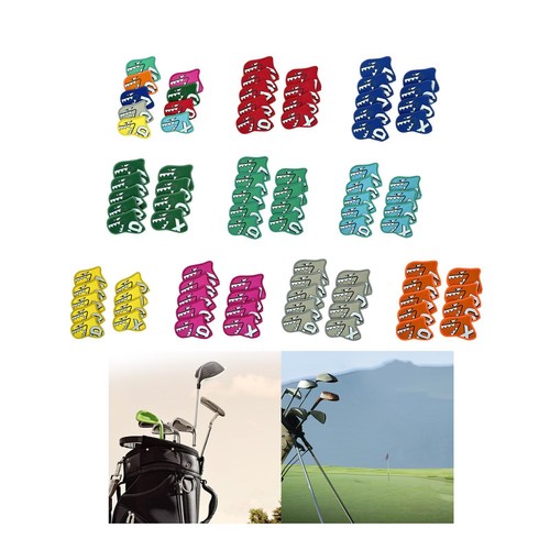 9pcs golf iron covers - iron,