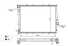 HART Radiateur Eau Pour BMW 3 Série Compact E46 316 TI 318 325 320td 320d 318i