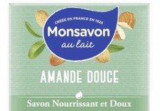 LOT DE 8 MONSAVON Savon solide au lait amande douce 100g