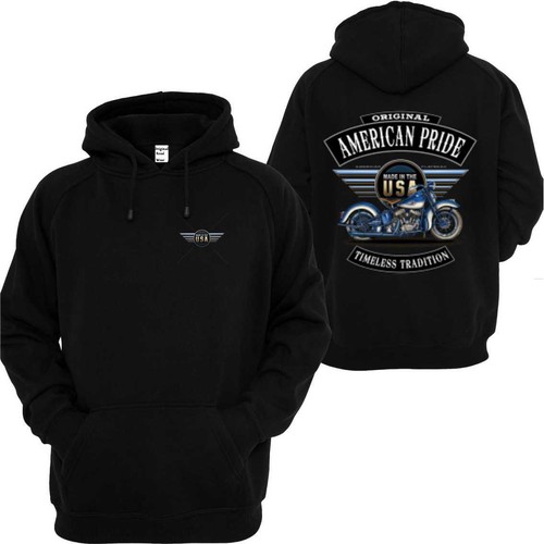 Pull capuche noir vintage - capuche,