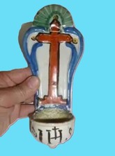 JOLI BENITIER EN FAIENCE DE