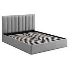 Lit Coffre Design en Tissu