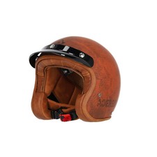 Acerbis Casque Jet Moto Vintage Skodela 22-06 Marron 0025314.080