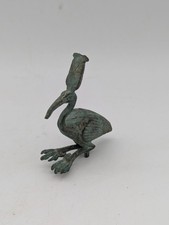 Ancienne Sculpture Egyptienne en Bronze Ibis, Dieu Thot