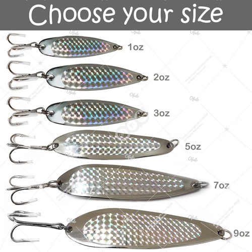 Fishing spoons silver - fishing,