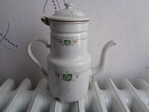 Ancienne cafetiere emaillee - ancienne,