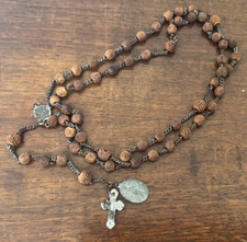 Chapelet Rosaire Perles en Bois Corozo Rosary