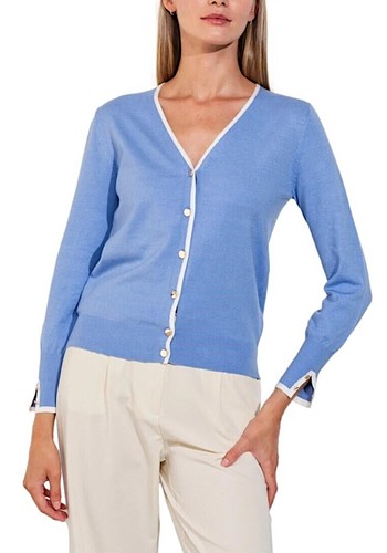 Cardigan pull boutonné - cardigan, v
