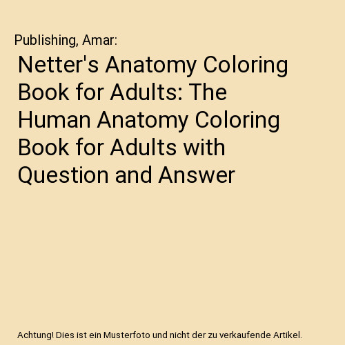 Netter anatomy coloring - netter's, book