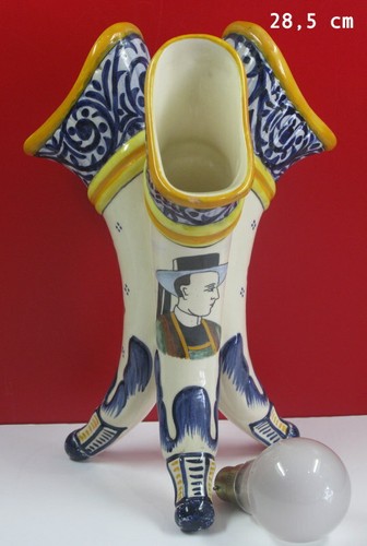 Quimper vase tripode - hb,
