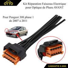Kit Réparation Connectique Faisceau Phare Optique Avant prévu pour 308 Phase 1