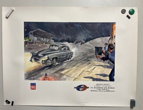 Affiche ancienne geo ham simca - affiche,