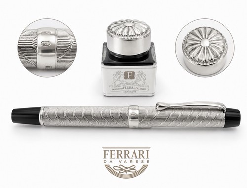 Ferrari stylo plume argent - ferrari,