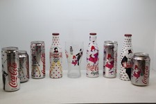 Lot de 5 canettes, 3 bouteilles et 1 verre Collector Coca-Cola Marc Jacobs
