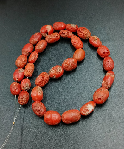 Perles corail rouge italien - de,