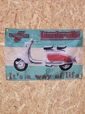 Drapeau "Lambretta innocenti" Vintage 60x90cm - Idéal Déco Garage Loft ou autre