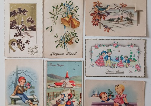 Lot cartes postales - lot, 7
