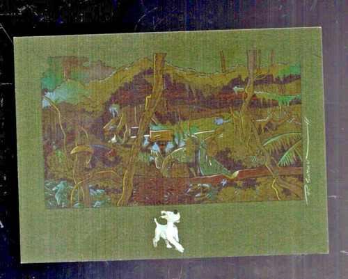 Tintin carte postale avec - carte,