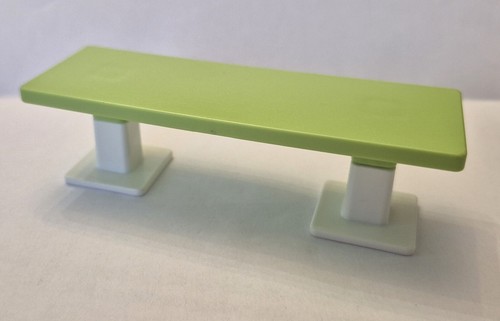 Playmobil banc vert - banc, blanc