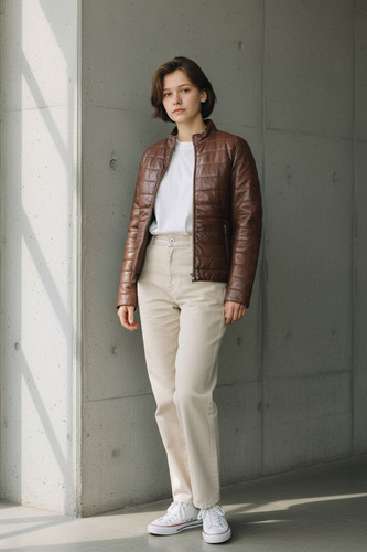 Femmes veste cuir - femmes,