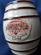 Moutardier ancien SARREGUEMINES DIGOIN. Moutarde DESSAUX .Orléans. 