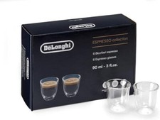 De Longhi Thermocup Ensemble 6 Verres Thermiques Pour Café De 90 Ml.