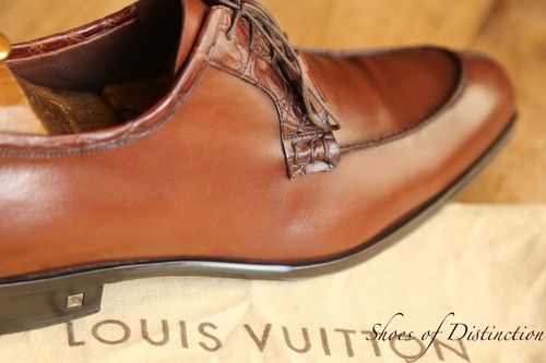 Chaussures derby crocodile