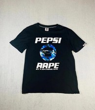 T-shirt AAPE by A Bathing Ape x Pepsi Bleu Camo Y2K Taille M 100% Coton