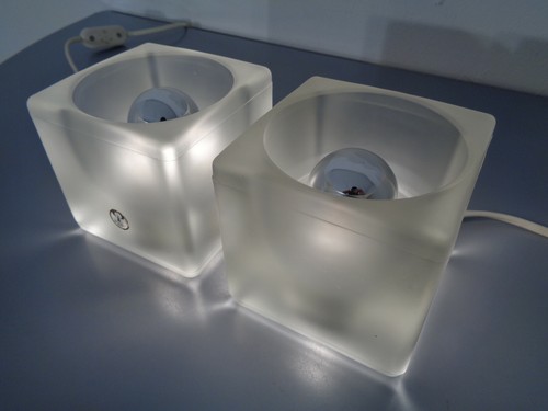 Verre cube lampes peill - cube, (2)