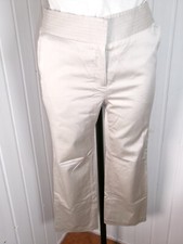 Pantacourt bermuda satin beige