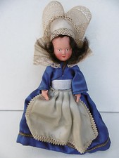 POUPEE ANCIENNE FOLKLORIQUE BRETONNE - CELLULOID  - VINTAGE