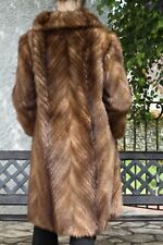 Manteau de fourrure en véritables queues de vison Taille 42-44