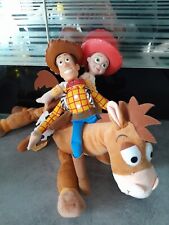 VINTAGE COLLECTOR LOT TOY STORY DISNEY PIXAR WOODY JESSEE ET CHEVAL PILE- POIL