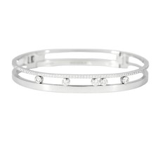 MESSIKA - Bangle move Romane - Bracelet en or gris et diamants