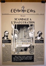 SCHUITEN L'ECHO DES CITES SERIGRAPHIE Lib. SANS TITRE 250 ex. notés/signés 1993