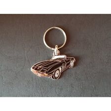 Porte-clés profil Chevrolet Corvette C2 Sting Ray cabriolet (noir)
