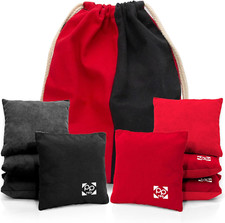 Professional Cornhole Bags - Set of 8 Regulation All Weather Double Sided - Stic