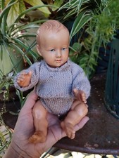 ANCIEN PETIT POUPON BAIGNEUR COLLECTION PETIT COLIN TÊTE D'AIGLE CELLULOÏD N° 27