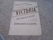 Ancienne Brochure  machines a coudre a bras élevé Victoria