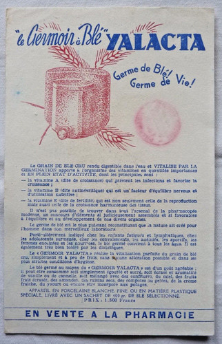 Buvard germoir à blé - germoir,