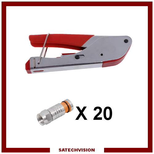 Pince compression avec 20 - pince,
