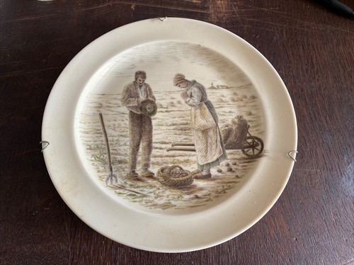 Ancienne assiette decorative - ancienne,
