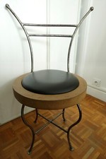 Chaise art déco en fer forge signé François Flageul